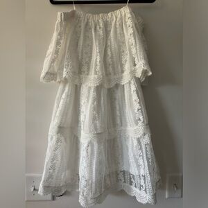 NWOT Callie Mae Lace Strapless Dress Size M